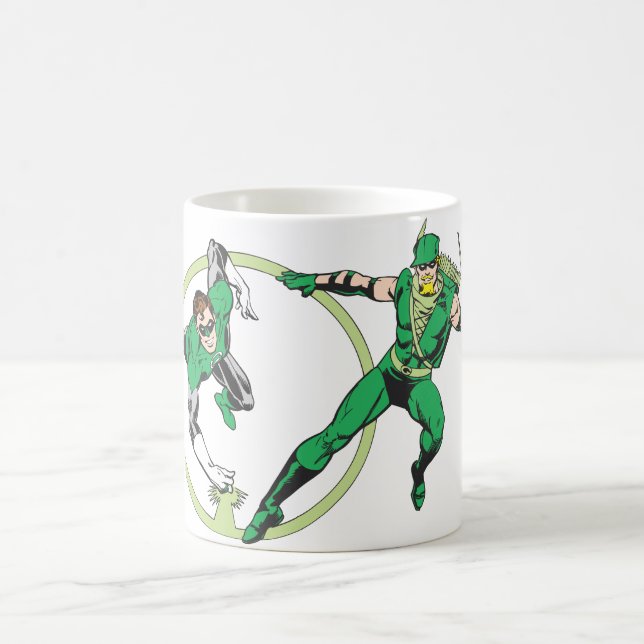 Emerald Gladiator & Emerald Archer Coffee Mug (Center)