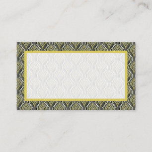 Emerald & Gold Art Deco Place Card