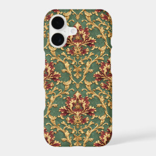 Emerald Gold Baroque Damask