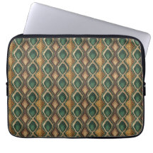 Emerald & Gold Diamond Snake Skin Pattern Design
