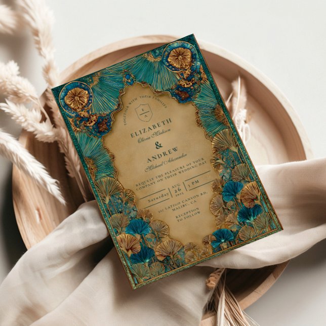 Emerald Gold Islamic Wedding Invitation (Creator Uploaded)
