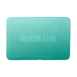 Emerald Gradient custom text bath mats