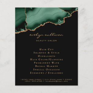 emerald green agate flyer