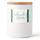 Emerald Green And Gold Watercolor Return Address