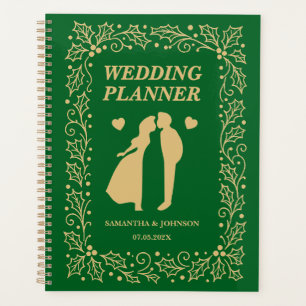 Emerald Green & Antique-Gold Luxury Wedding Planner