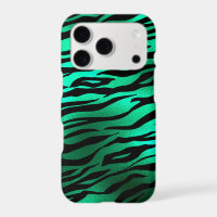 Emerald Green Black Tiger Stripes Wild Animals