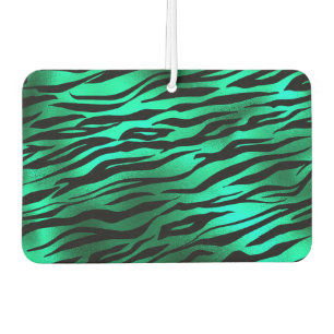 Emerald Green Black Tiger Stripes Wild Animals Car Air Freshener