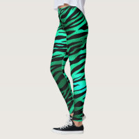 Emerald Green Black Tiger Stripes Wild Animals