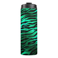 Emerald Green Black Tiger Stripes Wild Animals