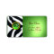 EMERALD GREEN BLACK WHITE ZEBRA FUR MONOGRAM