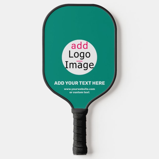 Emerald Green Business Chic Custom Pickleball Paddle (Front)