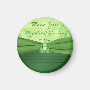 Emerald Green Celtic Loveknot Wedding Favour Magne Magnet