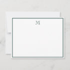 Emerald Green Classic Vintage Initial Letter