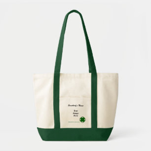 Emerald Green Clover Rbn Tmpl by Kenneth Yoncich Tote Bag