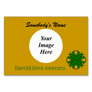 Emerald Green Clover Ribbon Template by K Yoncich Table Number