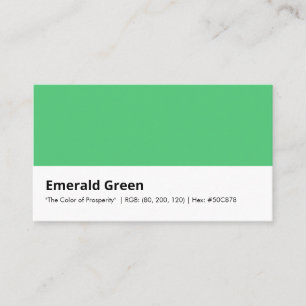 Emerald Green Colour Consulting Branding Identity Business Card