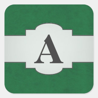 Emerald Green Colour Velvet Custom Home Casino Square Sticker