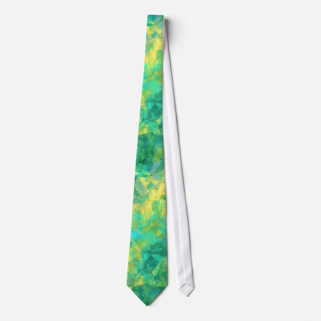 Emerald Green Crumpled Texture Tie (Front)