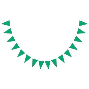 Emerald Green Custom Bunting Banner