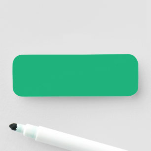 Emerald Green Custom Classic Name Tag
