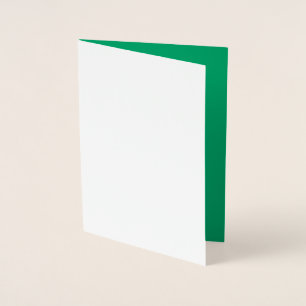 Emerald Green Custom Foil Card
