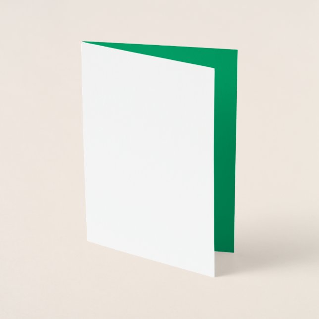 Emerald Green Custom Foil Card (Front)
