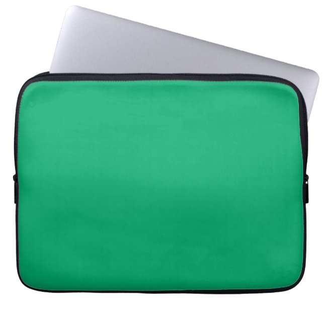 Emerald Green Custom Laptop Sleeve (Front)