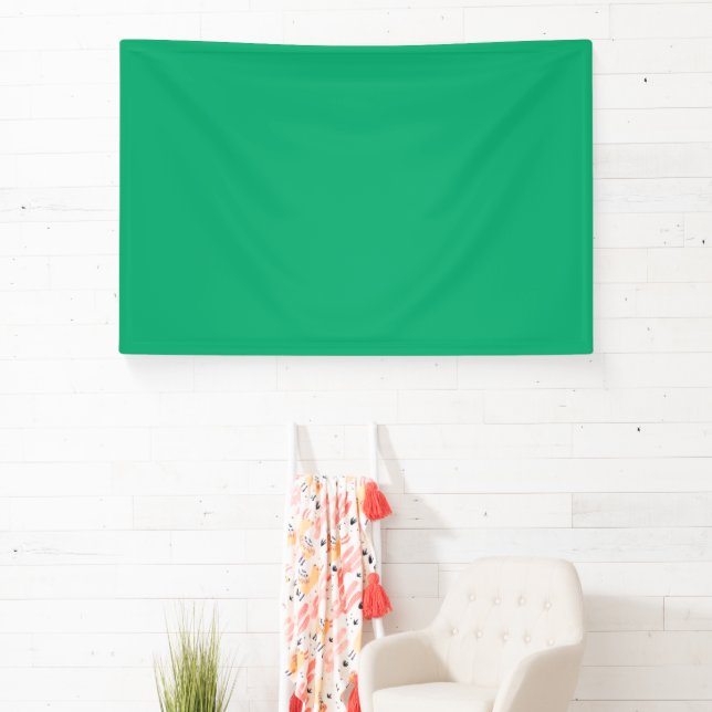 Emerald Green Custom Party Banner (Insitu)
