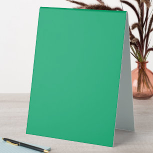 Emerald Green Custom Table Tent Sign