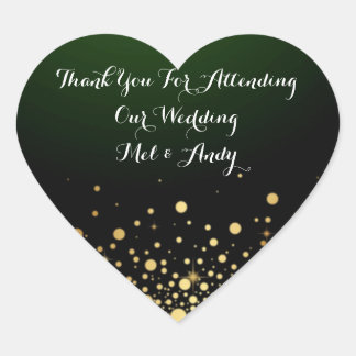 Emerald Green Customisable Wedding Stickers