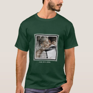 Emerald green Customisable wedding T-Shirt