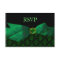 Emerald Green Damask Wedding RSVP Card