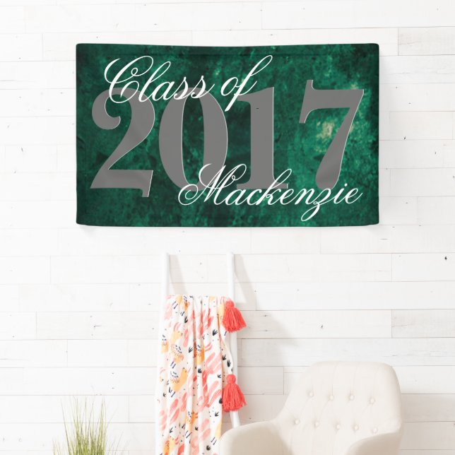 Emerald Green | Deep Jade Velvet Grunge Jewel Tone Banner (Insitu)