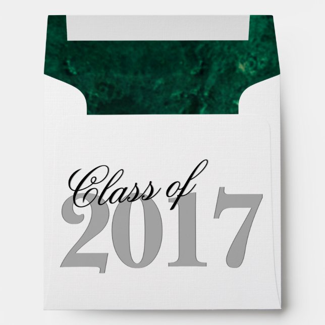 Emerald Green | Deep Jade Velvet Grunge Jewel Tone Envelope (Back (Bottom))