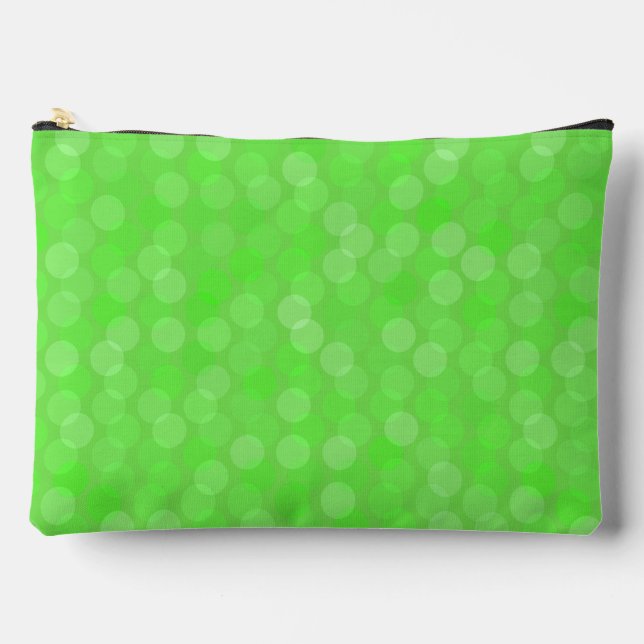 emerald green dots accessory pouch (Front)