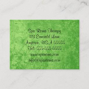 Emerald Green Elegant Business Cards For Women