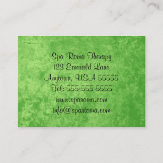 Emerald Green Elegant Business Cards For Women