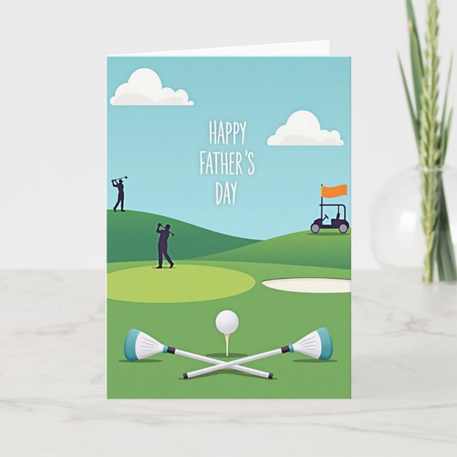 Emerald Green Fathers Day Card (Front)