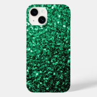 Emerald Green faux glitter sparkles