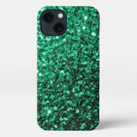 Emerald Green faux glitter sparkles
