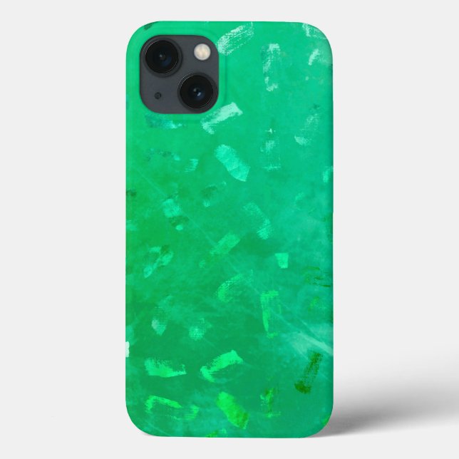 Emerald & Green Faux Glitter Texture Case-Mate iPhone Case (Back)