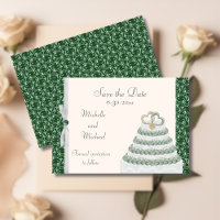 Emerald Green Florentine RSVP