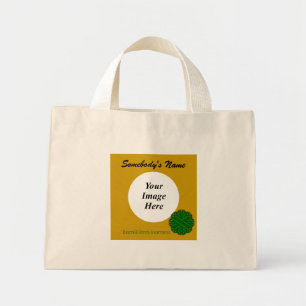 Emerald Green Flower Rbn Tmpl by Kenneth Yoncich Mini Tote Bag