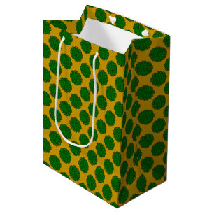 Emerald Green Flower Ribbon by Kenneth Yoncich Medium Gift Bag