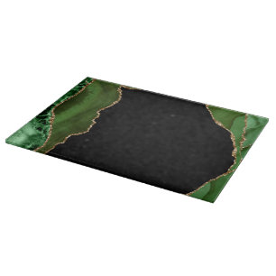 Emerald Green Gold Agate Marble  Cutting Board