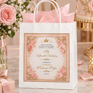 Emerald Green Gold Butterfly Quinceañera 15th Favour Bag