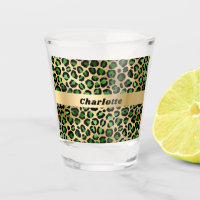 Emerald green gold leopard cheetah pattern name
