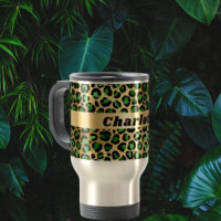Emerald green gold leopard cheetah pattern name