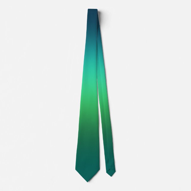 Emerald Green Gradient Necktie (Front)