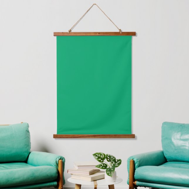 Emerald Green Hanging Wall Tapestry – Customisable (Living Room)